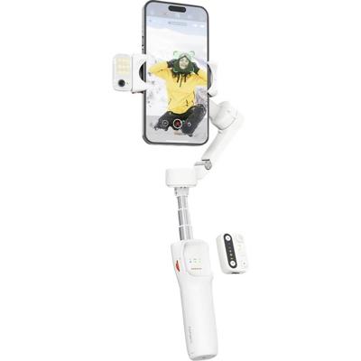 Hohem V3 WTH Gimbal elektrisch 1/4 inch Wit Bluetooth, Geïntegreerde accu, Geïntegreerd statief, Incl. smartphonehouder Belastbaar tot 300 g