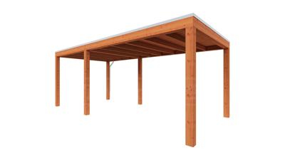 Trendhout Overkapping Palermo 610x310 cm- Plat dak- Hout- Trendhout