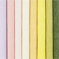 Creativ Company Crêpepapier pastelkleuren, 8 vellen - thumbnail