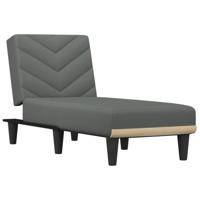 Chaise longue stof donkergrijs - thumbnail