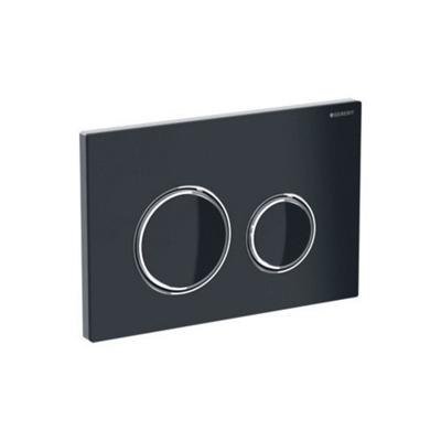 Geberit Bedieningsplaat Sigma 50 Round Glas Zwart
