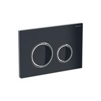 Bedieningsplaat Geberit Sigma 50 Round Glas Zwart - thumbnail