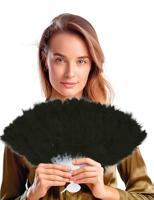 Veren waaier zwart - thumbnail