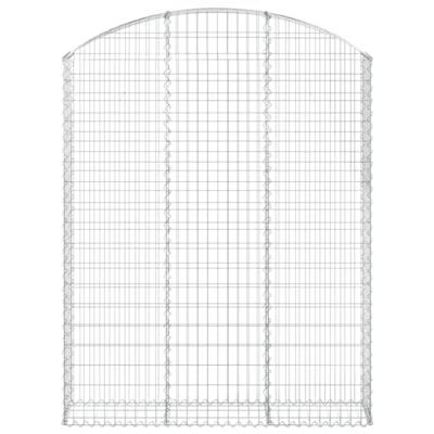 VidaXL Schanskorf gewelfd 150x30x180/200 cm gegalvaniseerd ijzer