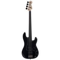 Fender Tony Franklin Fretless Precision Bass Black EB elektrische basgitaar met vintage-style koffer - thumbnail
