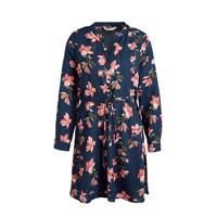 ONLY gebloemde semi-transparante blousejurk ONLCORY blauw/rood - thumbnail