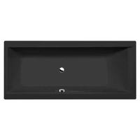 Ligbad Polysan Cleo Inbouw 170x75x48 cm Mat Zwart Polysan - thumbnail