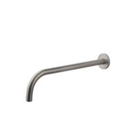 Wiesbaden Slim Line inbouw uitloop 30 cm messing | Geborsteld staal PVD - thumbnail