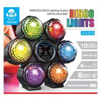 IDance Dicoverlichting Draadloos met 6 Lampen - thumbnail