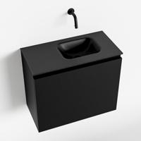 MONDIAZ OLAN 60cm toiletmeubel urban. LEX wastafel urban rechts geen kraangat - thumbnail