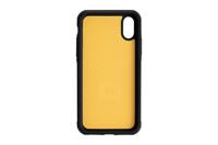 Quattro Air - Achterzijde behuizing voor mobiele telefoon - polycarbonaat, polyurethaan leer, thermoplastic polyurethaan (TPU) - zwart - voor Apple iPhone X - thumbnail