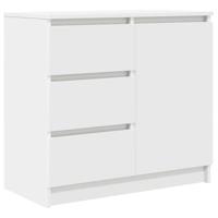 Dressoir met lade 71x35x65 cm spaanplaat wit - thumbnail