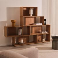 Kave Home Modulair Wandrek 'Litto' Eiken, 114 x 202 cm - thumbnail