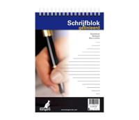 Schrijfblok A5 100vl kopspiraal lijn 5st - thumbnail