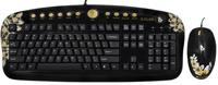 Golden Aloha - Golden Sunset - Multimedia Keyboard & G-laser Mouse Desktop Set - DE Layout - thumbnail