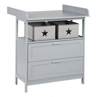 roba Commode Hamburg (2 lades, Taupe) - thumbnail