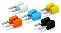 WAGO 215-111 Banaanstekker Stekker, recht Stift-Ø: 4 mm Zwart, Geel, Blauw, Wit, Oranje 50 stuk(s) - thumbnail
