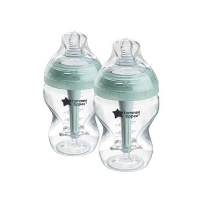 Set van 2 260 ml TOMMEE TIPPEE anti-koliek zuigflessen doorzichtig - thumbnail