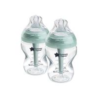 Set van 2 260 ml TOMMEE TIPPEE anti-koliek zuigflessen doorzichtig - thumbnail