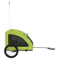 Hondenfietstrailer oxford stof en ijzer groen - thumbnail