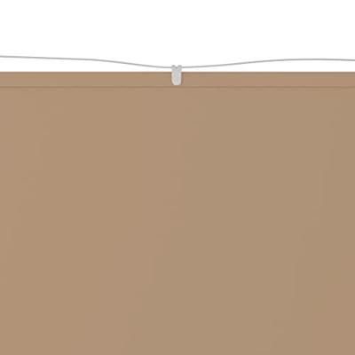 Luifel verticaal 140x800 cm oxford stof taupe
