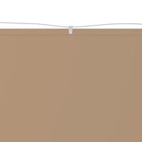 Luifel verticaal 140x800 cm oxford stof taupe - thumbnail
