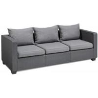 Salta loungestoel 3 zits antraciet - thumbnail