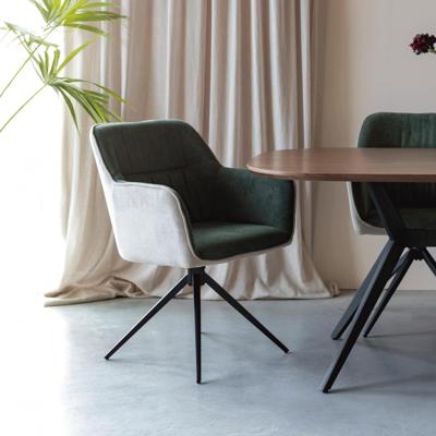 ZILT Eetkamerstoel 'Hasani' kleur Beige/Groen