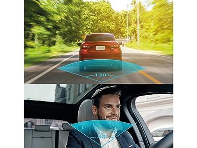 Technaxx FullHD Dual Dash Cam met 1080p, 120° voorkant en 480p, 80° binnencamera - Media afspelen, Bewegingsdetectie, Groothoeklens, Parkbewaking, Audio-opname - Dashcam TX-185
