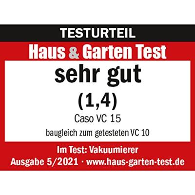 CASO 1371 VC 15 Inox Sealmachine Incl. 10 vacuümzakken (b x h x d) 360 x 90 x 150 mm CASO 1371 VC 15 Inox Sealmachine Incl. 10 vacuümzakken (b x h x d) 360 x 90 x 150 mm