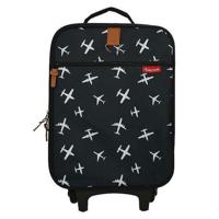 Kidzroom Black & White Trolley Koffer planes Kinderkoffer - thumbnail