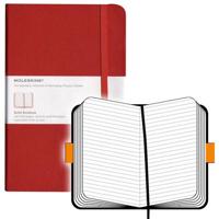 Moleskine notitieboek, ft 13 x 21 cm, gelijnd, harde cover, 240 blad, rood - thumbnail