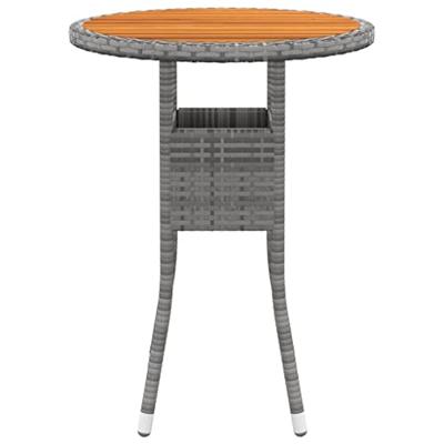 3-delige Tuinset poly rattan grijs