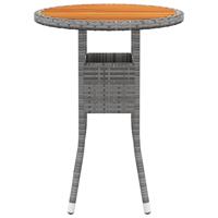 3-delige Tuinset poly rattan grijs - thumbnail