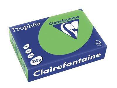 Clairefontaine Trophée Intens, gekleurd papier, A4, 210 g, 250 vel, grasgroen