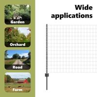 VidaXL Hek met paal grijs 1 x 25 m staal - thumbnail