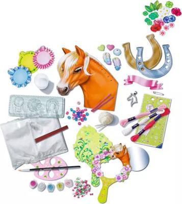 Ravensburger-Be Creative Horse - Multi-activiteitenpakket paarden - 10 creaties - Ontspannende en creatieve activiteit - 7 jaar - 238751