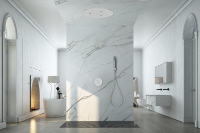 UFO inbouw-hoofddouche plafond rond 50x2cm chroom UFO inbouw-hoofddouche plafond rond 50x2cm chroom