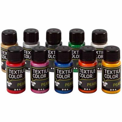 Creativ Company Textielverf diverse kleuren, 10x50ml.