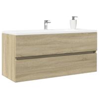 Wastafelkast 100x38,5x45 cm bewerkt hout sonoma eikenkleurig - thumbnail