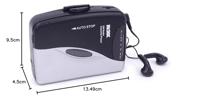 Roxx PCP 300 Draagbare cassettespeler Zwart/zilver - thumbnail