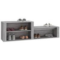 VidaXL Schoenenkast 150x35x45 cm bewerkt hout grijs sonoma - thumbnail