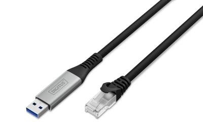 Digitus AK-300600-030-S USB-C - RJ45 CAT6A 1 Gbit/s, 3m Kabel Digitus AK-300600-030-S USB-C - RJ45 CAT6A 1 Gbit/s, 3m Kabel