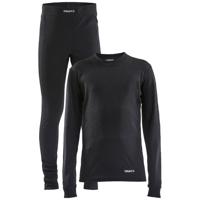 Craft Baselayer Set Thermoset Kinderen Black 122-128 - thumbnail