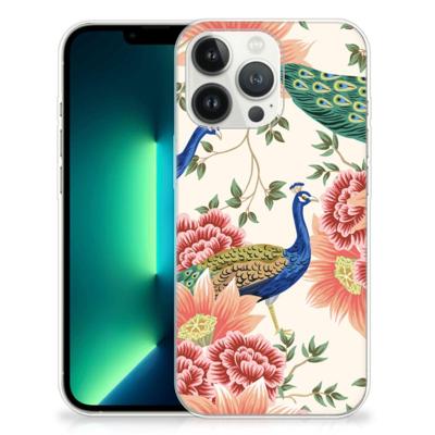 TPU Hoesje voor iPhone 13 Pro Max Pink Peacock TPU Hoesje voor iPhone 13 Pro Max Pink Peacock