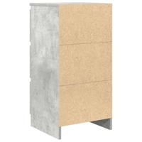 Dressoir 37,5x35x76 cm bewerkt hout betongrijs - thumbnail