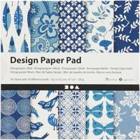 Creativ Company Design papierblok blauw, 50 vellen - thumbnail