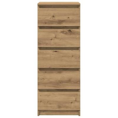 Dressoir met lades 37,5x35x99cm spaanplaat artisanaal eikenhout Dressoir met lades 37,5x35x99cm spaanplaat artisanaal eikenhout
