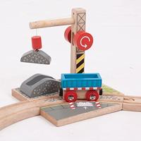 Bigjigs houten rails gravel kraan - thumbnail