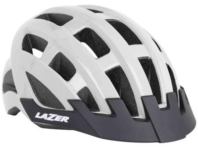 Lazer Compact DLX Helm Net+Led Wit Lazer Compact DLX Helm Net+Led Wit